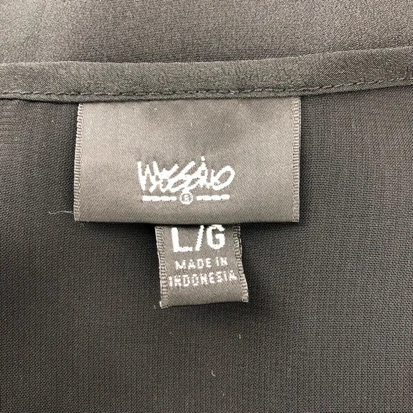 Sheer Black Sleeveless Top, Size L - Picture 6 of 8